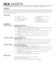 Resume Example Administrative Assistant Wikirian Com