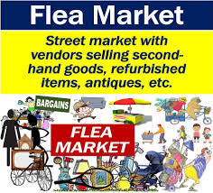 what is a flea market definition and