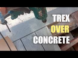 How To Install Trex Over Concrete