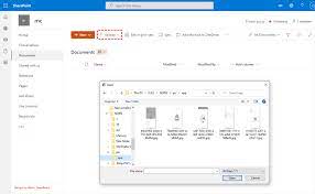 how to upload file to sharepoint