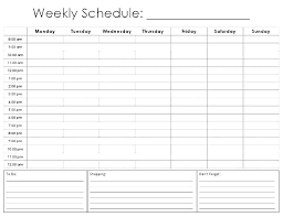 Daily Planner Template Excel Weekly 8 Best Images Of