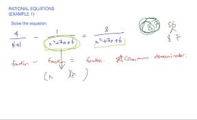 Rational Equations Example 1 Numerade