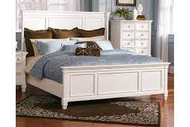 Handles in a brushed nickel color finish with black hang up. Prentice Queen Panel Bed Ashley Furniture Homestore