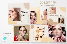 insram feed template make up