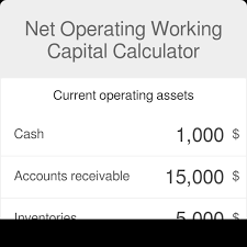 Net Operating Working Capital Calculator