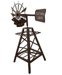 metal windmill rustic art rust