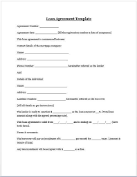 Loan Agreement Template Microsoft Word Templates Private Loan
