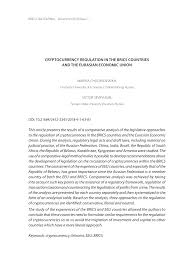 Some countries have indirectly assented to the legal use of bitcoin by enacting some regulatory oversight. Pdf Cryptocurrency Regulation In The Brics Countries And The Eurasian Economic Union