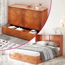 Muzz Queen Size Murphy Cabinet Bed With