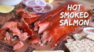 hot smoked salmon with maple glaze