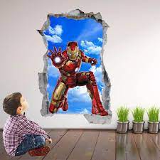 Iron Man Superhero Wall Decal Sticker