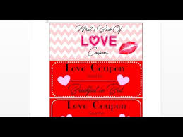 custom love coupon book with ms word