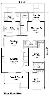 Southern Style House Plan 3 Beds 2