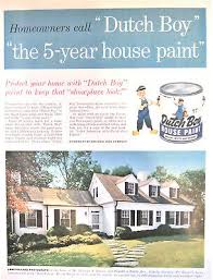 1958 Dutch Boy Paint Ad 1950 S Home