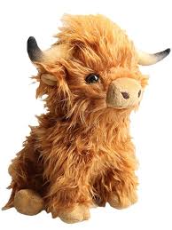 25cm highland cow plush doll baby