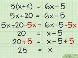 Solve Equations With Variables