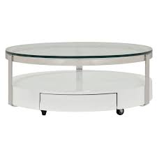 Cali Round Coffee Table W Casters El