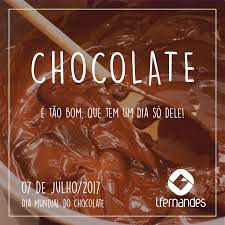 Chocolate é um doce que vai do ao leite, branco, meio amargo e até fit, que acaba agradando diversos paladares. 07 De Julho Dia Mundial Do Chocolate
