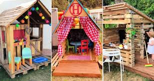 Diy Pallet Playhouse Plans And Ideas
