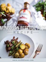 mongolian beef foil pack recipe