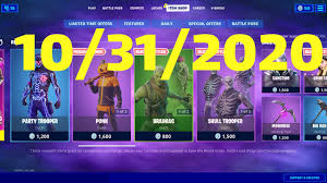 For the article on the save the world shop, please see llama shop. Fortnite Item Shop Today 10 30 2020 Saturday October 31 2020 Youtube