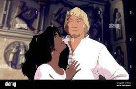 Esmeralda & Captain Phoebus Film: The Hunchback Of Notre Dame (1996)  Characters: Esmeralda & Director: Gary Trousdale & Kirk Wise 21 June 1996  **WARNING** This Photograph is for editorial use only and
