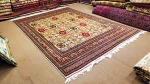 wheat pattern afghan turkmen wool rug