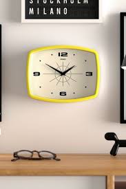 Buy Jones Clocks Yellow Retro