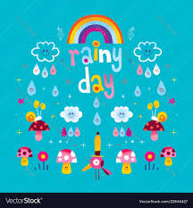rainy day royalty free vector image