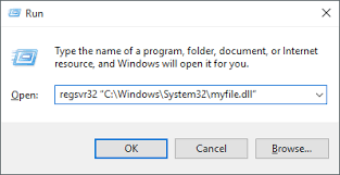 how to register a dll file in windows