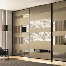 Frameless Design Sliding Mirror Wardrobe