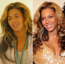 celebrity without makeup before and after