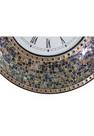 Glass Mosaic Wall Clock