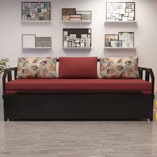 3 Seater Metal Sofa Cum Bed With