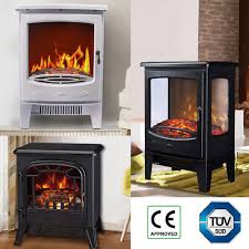 Electric Fireplace Heater Stove W Led