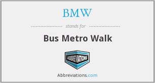 bmw bus metro walk