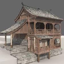 3d Computer Rendering Of An Old Chinese