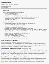 23 High School Student Resumes Free Download Best Resume Templates