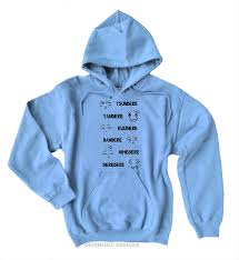 Dere Type Chart Pullover Hoodie