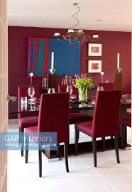 Browse ethan allen's selection of living room chairs! Modern Red Dining Ro Stock Photo By David Giles Image 0321759