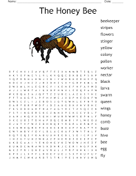 the honey bee word search wordmint