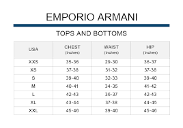 Armani Jeans Sizes Chart The Best Style Jeans