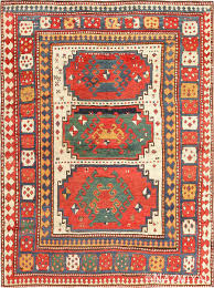 antique tribal caucasian kazak rug