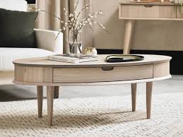 Troyes Coffee Table With Drawer Scandi