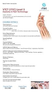 vtct itec level 3 diploma in nail