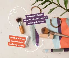 makeup tips with cosmetics and brushes
