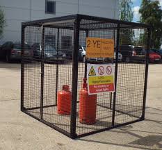 britgas large size gas bottle storage cage