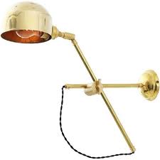 Swing Arm Wall Light With Reflector Shade