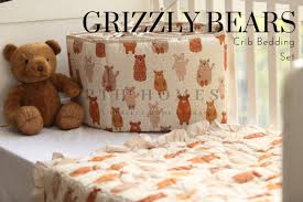 Grizzly Bears Crib Bedding Set Pth