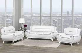 white 3 1 1 leather sofa set